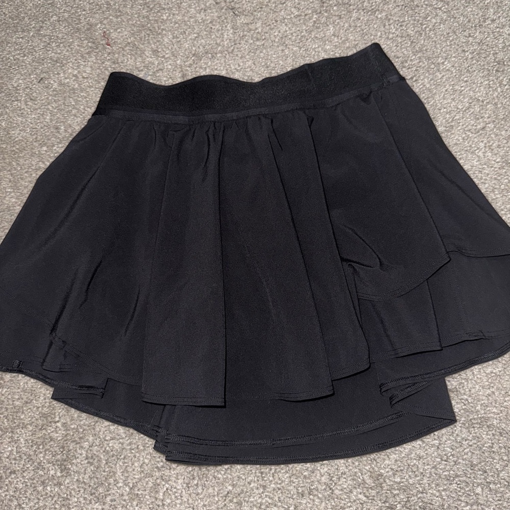 Lululemon Athletica Black Pleated Mini Skirt